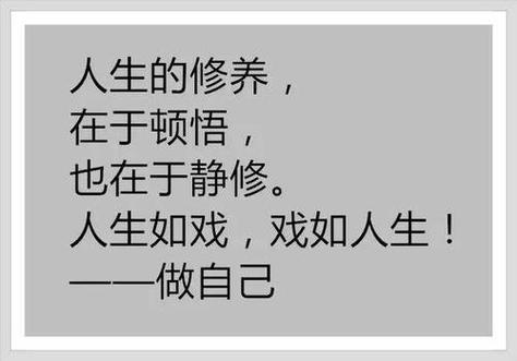 人生如戏，悲欢离合；生活似强奸，唯有享受