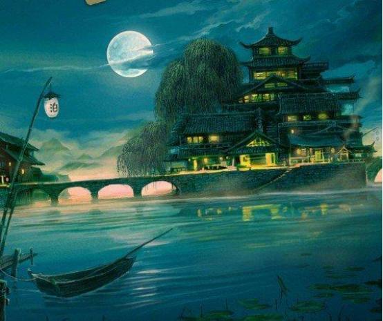 花桥流水月色幽 花桥流水月色幽